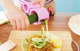 HandHeld Spiral Cutter Fruit Vegetable Slicer Built in knife sharpener