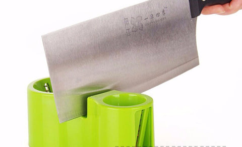 HandHeld Spiral Cutter Fruit Vegetable Slicer Built in knife sharpener