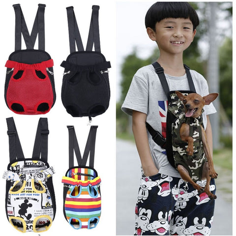Carrier Dog Front Chest Backpack Five Holes Backpack