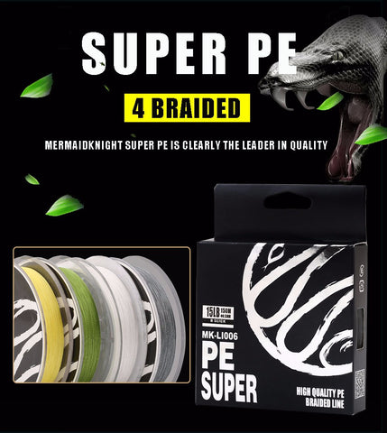 4 Braided Fishing Line - Length:150m/165yds, Diameter:0.1mm-0.4mm,size:6-60lb