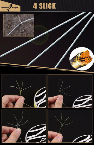 4 Braided Fishing Line - Length:150m/165yds, Diameter:0.1mm-0.4mm,size:6-60lb