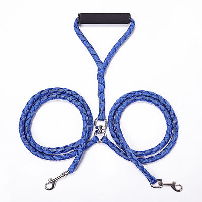 Double Dog Leash No-Tangle Dual Leash For Two Dogs To Walk in high quality with 4 colors