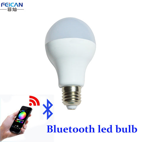 AC85-240V 5W 7W 9W RGBW Bluetooth LED Light Bulb Bluetooth 4.0 Smart Lighting Lamp Color Change Dimmable