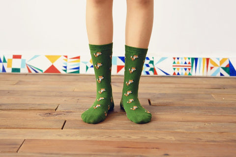 Lovely Daily Animal Weel Socks Watermelon Dachshund Beagle Lion Farm Bull Terrier Elephant Fox Pill Fruit Dog Combo