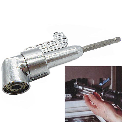 1/4" Magnetic Angle Bit Driver Adapter Screwdriver 360 Degree Adjustable Thumb Flange