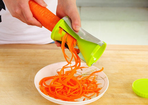 4 Blade Replaceable Vegetable Spiral Slicer Cutter
