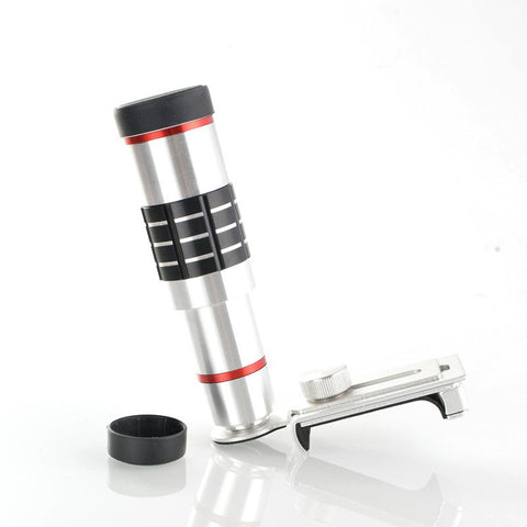 Universal Clip On 18X Telephoto Lens Mobile Phone Optical Zoom Telescope