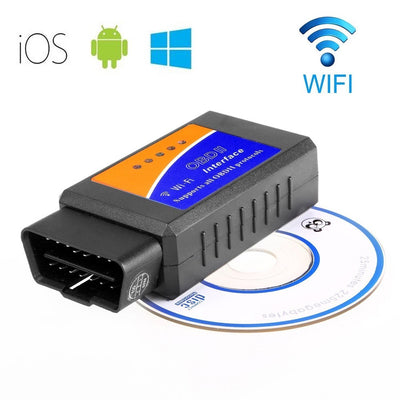 Auto OBD2 Diagnostic Tool ELM 327 WIFI OBDII Scanner V 1.5 Wireless For Both Android / IOS