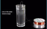 100M Fluorocarbon Fishing Line  red/clear two colors 4-32LB Carbon Fiber Leader Line