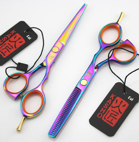 2 Scissors+Bag+Comb Japan High Quality 5.5/6.0 Inch Professional Hairdressing Scissors