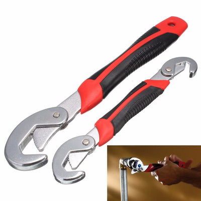 Adjustable Flexsteel 2PC Multi-Function Universal Wrench Set Snap and Grip Wrench Set 9-32MM