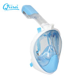 2017 Qiiwi New Arrival Snorkel Mask Full Face Design Snorkeling Diving Mask Anti-fog and Anti-leak Technology Water Sports