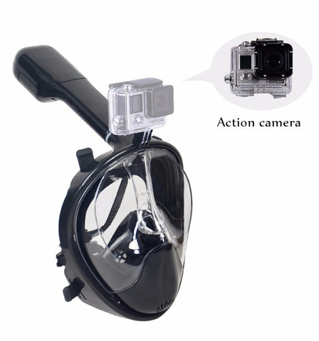 2017 Qiiwi New Arrival Snorkel Mask Full Face Design Snorkeling Diving Mask Anti-fog and Anti-leak Technology Water Sports