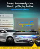Universal H6 Smartphone Projector HUD Head Up Display Holder Car GPS Navigator Car Mount Stand Phone Holder Black Non-slip Mat