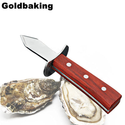 HIgh Quality Stainless Steel Oyster Knife Wood-handle Oyster Shucking Knife
