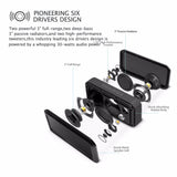 Divoom 2nd GEN Voombox party Surround 30W Bluetooth Speakers NFC Subwoofer Portable Outdoor Waterproof Music Player 6000mah