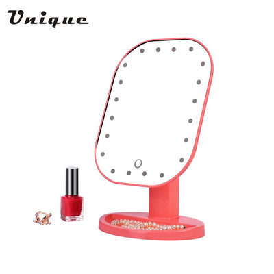20 LED Light ABS Touch Screen Makeup Mirror