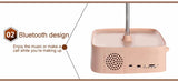 bluetooth speaker led table lamp multifunctional make up mirror rechargeable table bed lamp