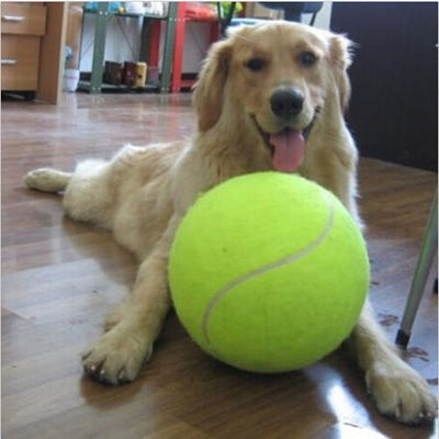 1PC 24CM Big Inflatable Tennis Ball Giant Pet Toy