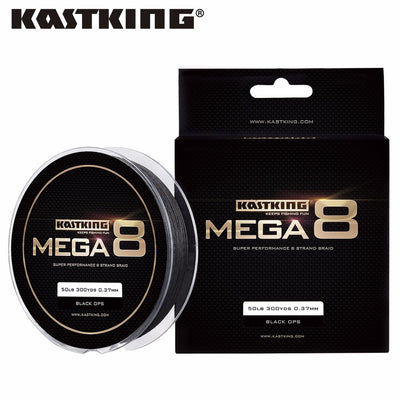 Mega8 Super Strong 274M 8 Strands Weaves PE Braided Fishing Line Rope Multifilament 20LB 25LB 30LB 40LB 50LB 65LB 80LB