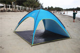 4 People Beach Tent Ultralight Beach Camping Tent Sun Shelter Large