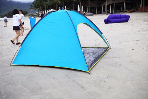 4 People Beach Tent Ultralight Beach Camping Tent Sun Shelter Large