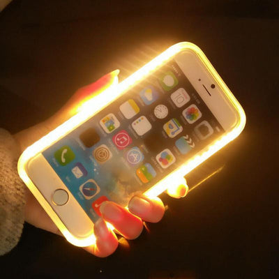Case For iPhone 7 Plus 6 6S 5 5S SE Samsung Galaxy S6 S7 edge illuminated Back Protective Cover