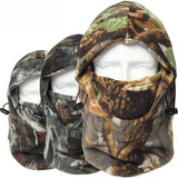 Fleece Camouflage Cap Balaclava Outdoor Trekking Riding Ski Hunting Fishing Wind-proof Mask