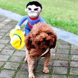 Novelty Funny Dog Costume Pet clothes Cowboy XL