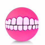Pet Puppy Dog Funny Ball Teeth Silicon Toy Chew Sound Dogs Play Toys