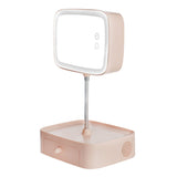 bluetooth speaker led table lamp multifunctional make up mirror rechargeable table bed lamp