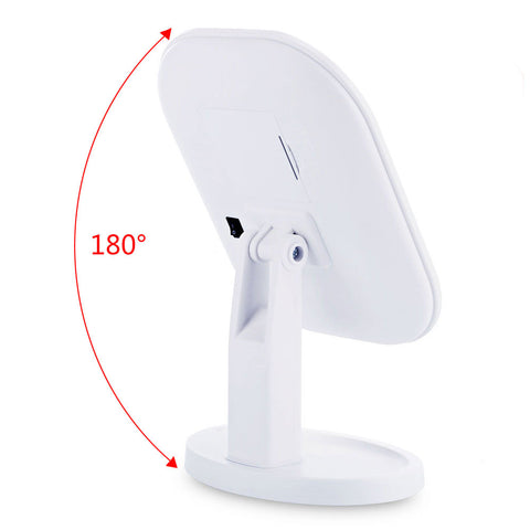 Touch Screen Makeup Mirror 20 LED Light 180 Rotating Mirror Women Cosmetic Professional Vanity Mirror Free 10X Magnifier