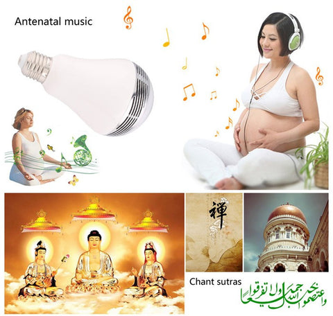 Lightme Intelligent E27 6W RGB LED Bulb Bluetooth Smart Lighting Lamp Colorful Dimmable Speaker Lights
