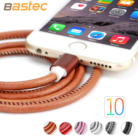 20cm / 100cm Super Strong Leather Metal Plug Micro USB Cable for iPhone 6 6s Plus 5s 5 iPadmini / Samsung / Xiaomi