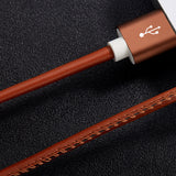 20cm / 100cm Super Strong Leather Metal Plug Micro USB Cable for iPhone 6 6s Plus 5s 5 iPadmini / Samsung / Xiaomi