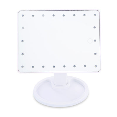 LED Touch Screen Makeup Mirror Professional Vanity Mirror With 22 LED Lights Adjustable 360 Rotating with 10X Magnifier