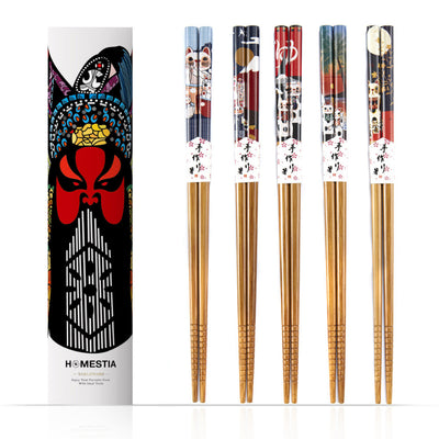 5 PairsTop Grade Japanese Style Bamboo