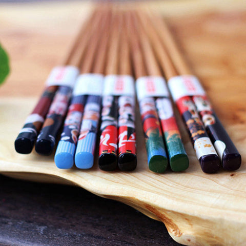 5 PairsTop Grade Japanese Style Bamboo
