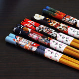 5 PairsTop Grade Japanese Style Bamboo