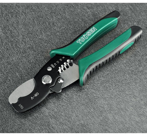 8" Wire Stripper Cable Cutting Scissor Stripping Pliers Cutter 1.6-4.0mm Hand Tools