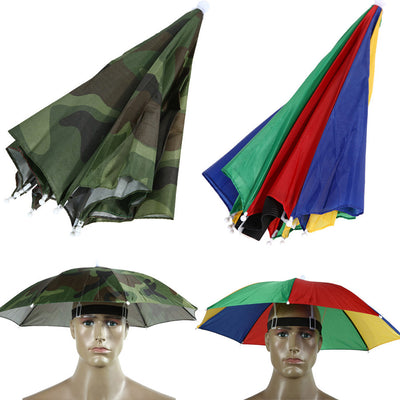 Portable 55cm Umbrella Hat