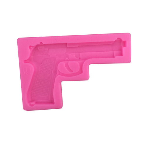 Gun Toy Shape Silicone Cake Molds