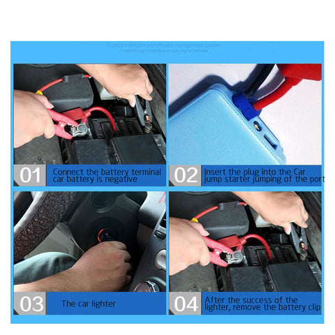 12000mAh Mini Car jump starter engine booster power bank charger for Mobile Phones Laptop