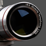 Universal Clip On 18X Telephoto Lens Mobile Phone Optical Zoom Telescope