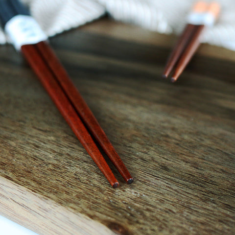 Saingace Chopsticks 2 Pairs Handmade Japanese Natural Chestnut Wood Chopsticks