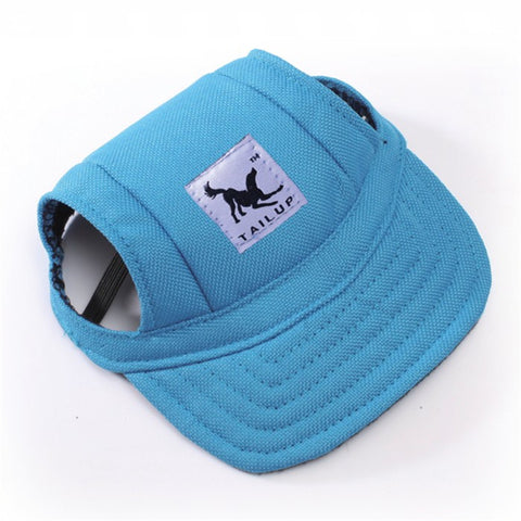 Dog Hat With Ear Holes Summer Canvas  Baseball Cap For Small Pet Dog Outdoor Accessories Hiking Pet Products -10 Styles