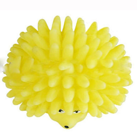 Mini Hedgehog Shape Pet Dog Puppy Squeaky Chew Toy Squeaker Ball Funny Toys Random Color