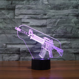 Submachine gun 3d Night lamp