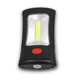 2-Mode COB LED Flashlight Magnetic Working Folding Hook Light 3x AAA