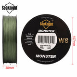 SeaKnight Braid Line 500M 8 Strands 0.16-0.50mm Super Strong Braided Fishing Line For Sea Fishing Wide Angle Technology